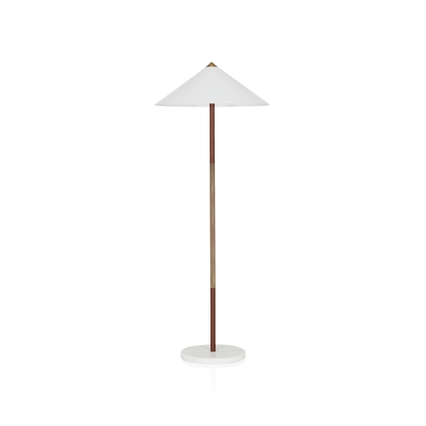 Tao Leather Floor Lamp