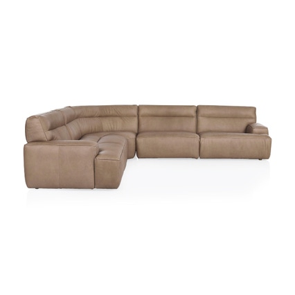 The Alvaro Leather Modular Sofa