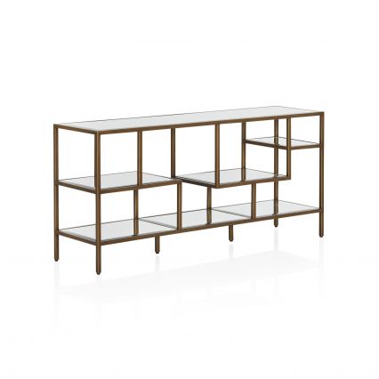 Arden Mirrored Low Console