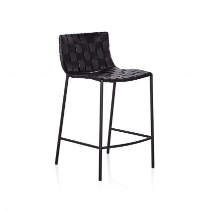 Milano Woven Low Back Kitchen Stool